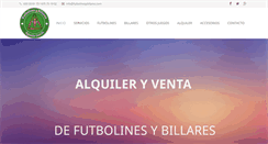 Desktop Screenshot of futbolinesybillares.com